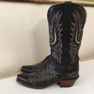 Lucchese 1883 Western Women’s Leather Black Boots Sz.7.5